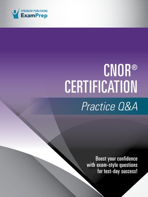 cover image of CNOR&#174; Certification Practice Q&A